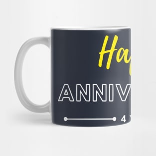 Happy Anniversary | 4 Year Mug